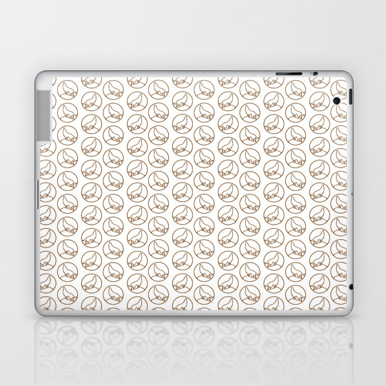 Abstract Coyote Brown Ns17001 Laptop Ipad Skin By