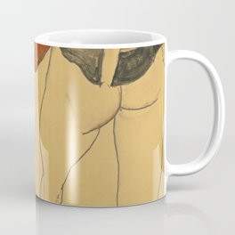 Egon Schiele "Two standing semi-nude females" Coffee Mug