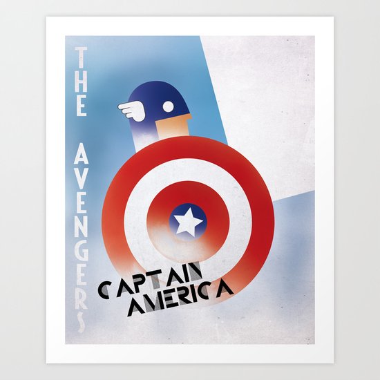 CASSANDRE SPIRIT - Captain America Art Print