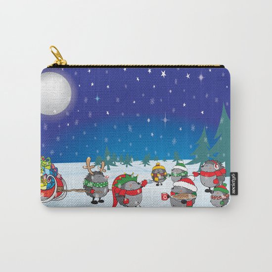 Hedgehog's Christmas magic Carry-All Pouch