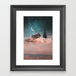 Dreamer on clouds Framed Art Print