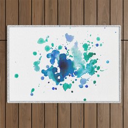 Artistic Splatter Outdoor Rug