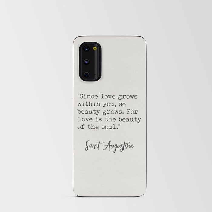 St Augustine quote Android Card Case