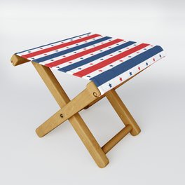 Stars And Stripes Modern Collection Folding Stool