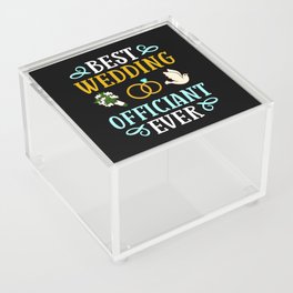Wedding Officiant Marriage Minister Funny Pastor Acrylic Box