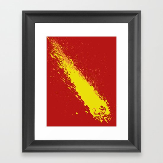 Meteor Ride Framed Art Print