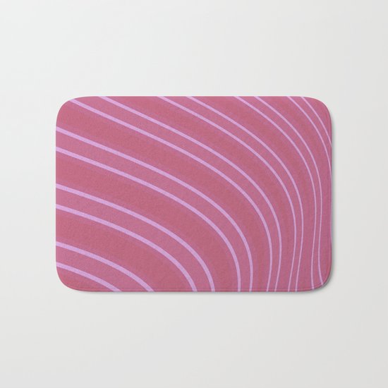 Abstract purple pattern . Bath Mat