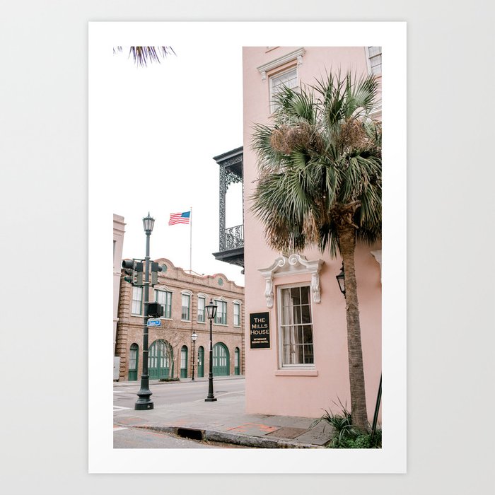 Charleston Pink Art Print