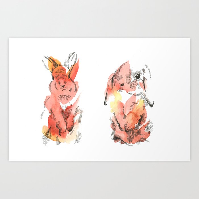 Rabbit Rabbit Art Print