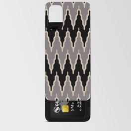 Chevron Pattern 522 Black and Gray Android Card Case