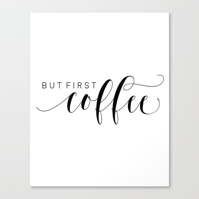 But First Coffee Printable Art Coffee Sign Kitchen Decor Bar Decor