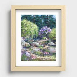 Path to Lilacs Recessed Framed Print