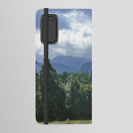 Scottish Highlands Landscape in Expressive and After Glow Android Wallet Case