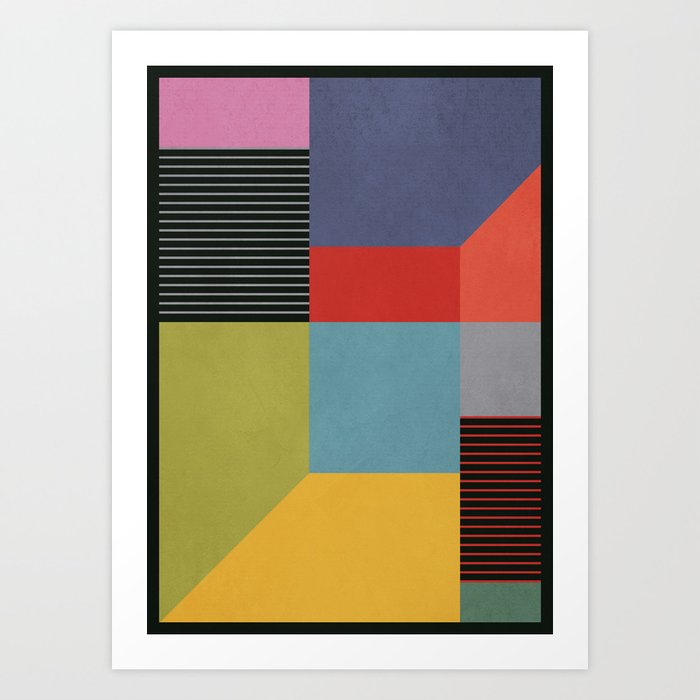 Geometric Shapes 30 Art Print