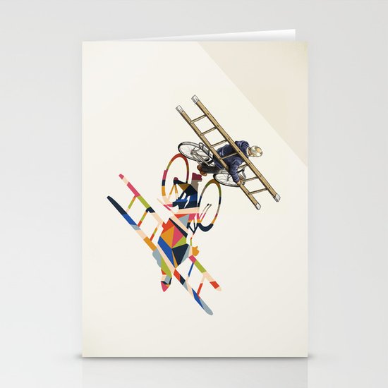 Walking Shadow, Bicyclist Stationery Cards