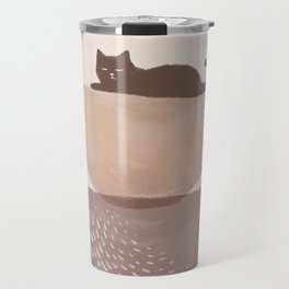 Hidden cat 7 abstract Pot balance  Travel Mug