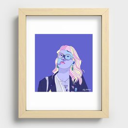 Cute pastel girl Recessed Framed Print