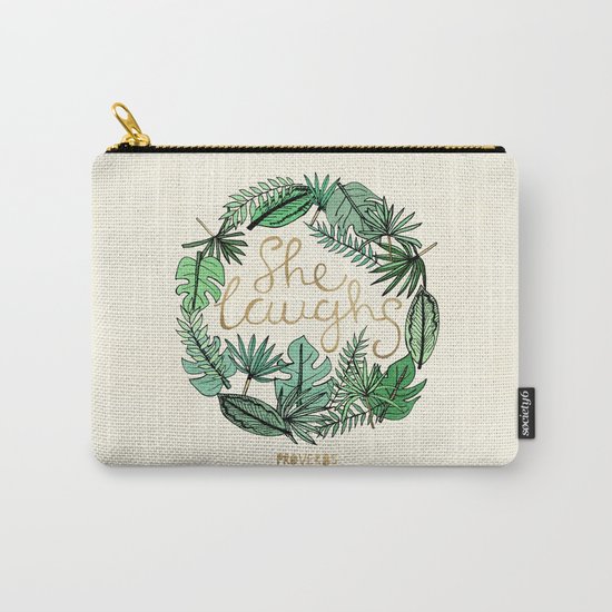 Proverbs 31:25 Carry-All Pouch