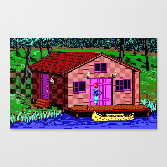The Boathouse - The Crimson Diamond Canvas Print
