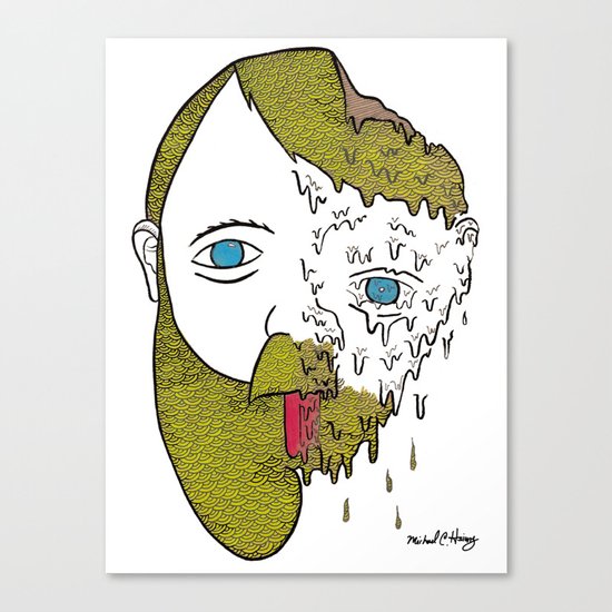 Face Melter Print Canvas Print