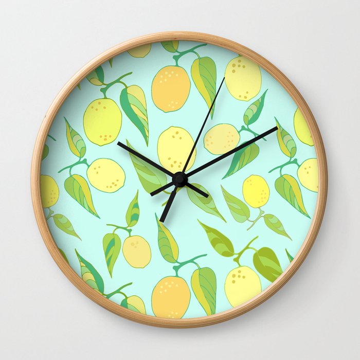 Lemon Twist Wall Clock