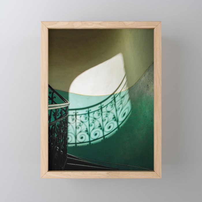 Budapest Stairs Framed Mini Art Print