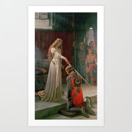 The Accolade by Edmund Blair Leighton Art Print | Famouspainting, Legend, Famousartwork, Knighthood, Theaccolade, Greatest, Edmundleighton, Fantasy, Masterpieces, Art 