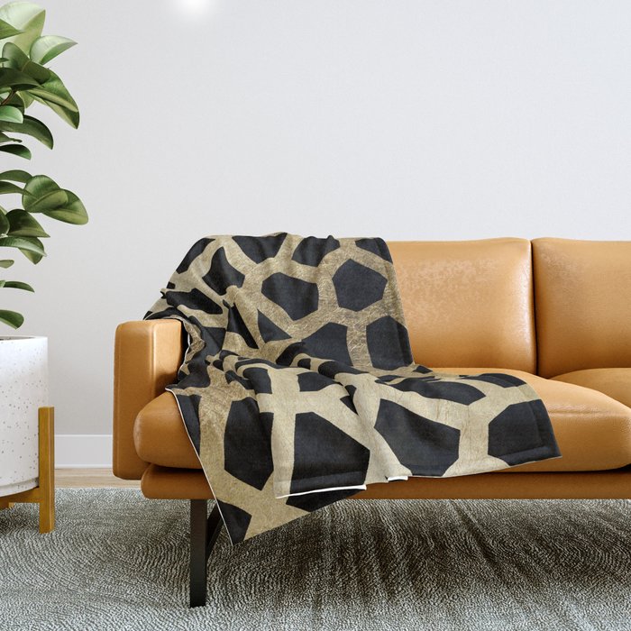 Luxury discount black throw