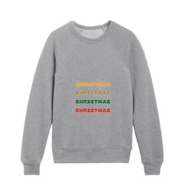 Christmas, Colorful Christmas, Holiday Season Decor, Retro Christmas Kids Crewneck