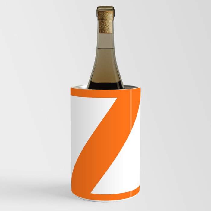 Letter Z (Orange & White) Wine Chiller