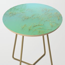 Dreamy Lake - turquoise water photograph Side Table