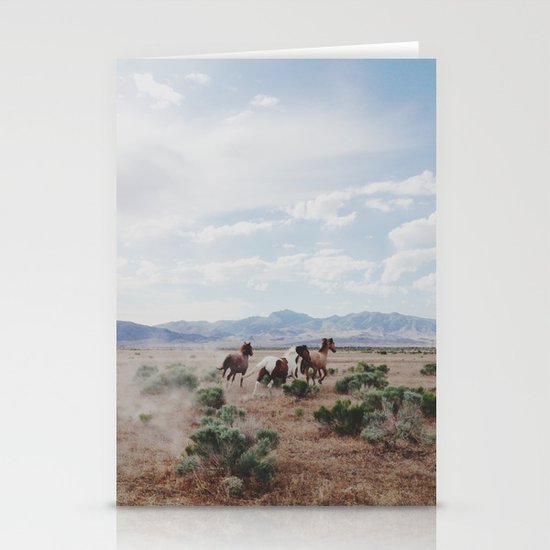 Running Horses Stationery Cards