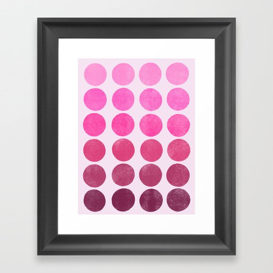Color Play Pink Framed Art Print