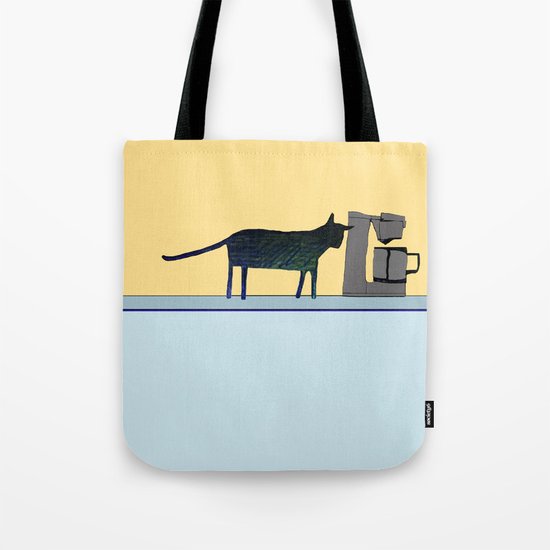 Cat on the Counter Tote Bag