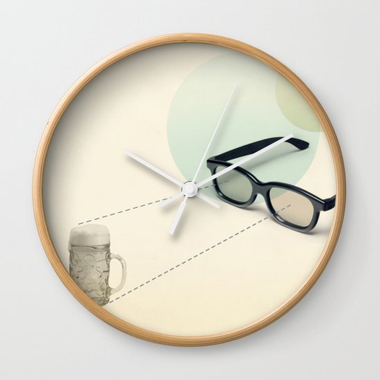 beer goggles Wall Clock