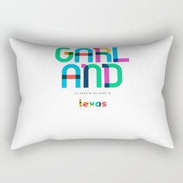 Garland Texas Mid Century, Pop Art, Rectangular Pillow