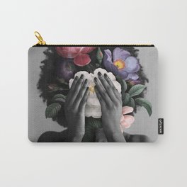 African American Women With Flowers Carry-All Pouch