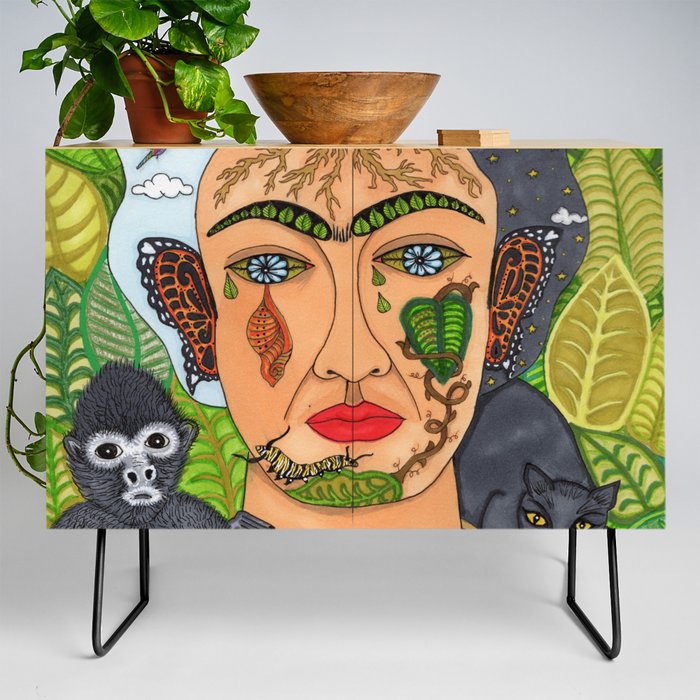 Frida Kahlo Monarca Credenza