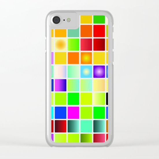 Palette color Clear iPhone Case