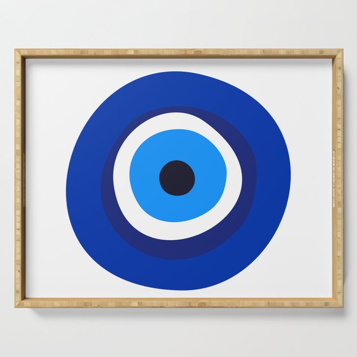 evil eye symbol Serving Tray