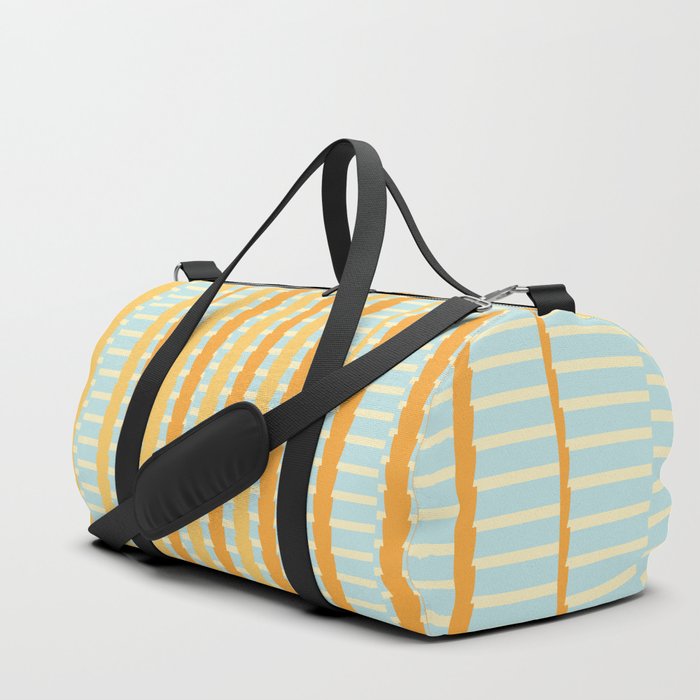 Stripes meet Stripes Composition Artwork 01 Color 02 Duffle Bag