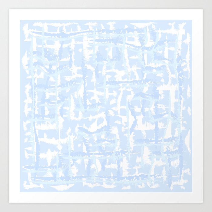 Tie-die, blue, light-blue, pale-blue, Tiedie, Tyedye, Tyedye, Tiedye, abstract, line, minimal, stripes. Art Print