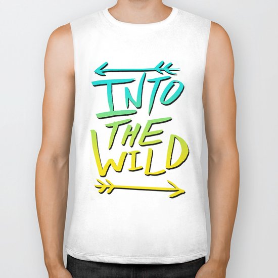 Into The Wild: Typography Biker Tank
