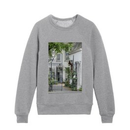 Courtyard of White Buildings Maastricht Netherlands Kids Crewneck