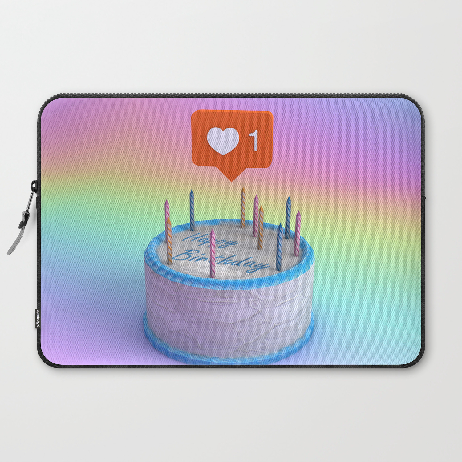 Happy Birthday Cake Laptop Sleeve By Nickjaykdesign Society6