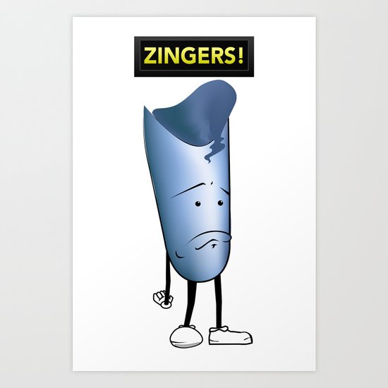 Depressed Zinger Art Print