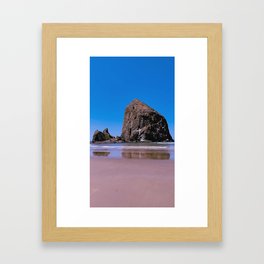 Haystack Rock Framed Art Print