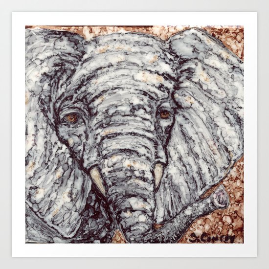 Elephant Art Print