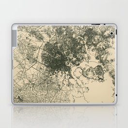 Saigon - Vietnam | City Map - wall, framed, iphone, tee, metal, world, wood, traveler, retro, travel Laptop Skin