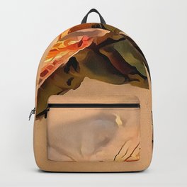 Painted Dragonfly Isolated Against Ecru Backpack